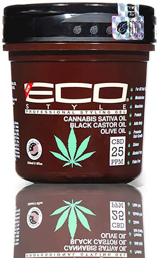 ECO STYLER CANNABIS SATIVA OIL BLACK CASTOR OIL OLIVE OIL 236ML/8OZ
