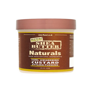 Mazuri Shea Butter Naturals made with natural ingredients curl Awakening CUSTARD Styling Pudding 12floz/355ml