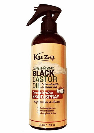 Kuza Jamaican Black Castor Oil Conditioning Braid Spray 354ml/12oz