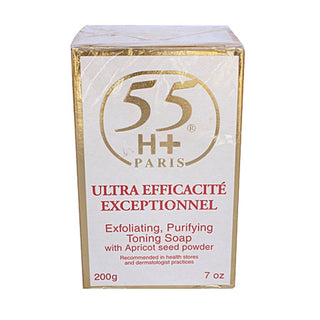 55H+ Ultra Efficacite Exceptionnel Exfoliating Purifying Toning Soap With Apricot Seed Powder 200g/7oz