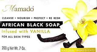 Mamado African Black Soap Infused With Vanilla 200g/7oz