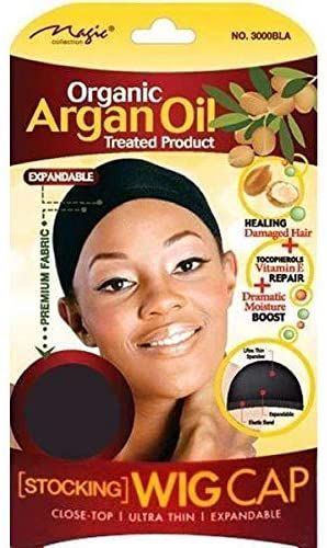Magic Collection Organic Argan Oil Treated Stocking Wig Cap - 3000BLA