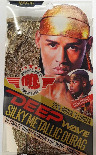 Magic Collection Deep Wave Silky Metallic Durag - 4802