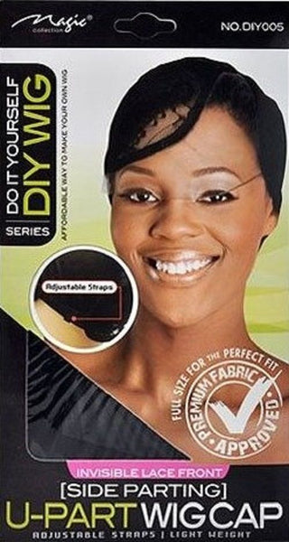 Magic Collection Side Parting U-Part Wig Cap Black DIY005