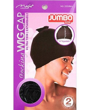 Magic Collection Jumbo Size Stocking Wig Cap - 225BLA