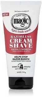MAGIC RAZORLESS CREAM SHAVE EXTRA STRENGTH 170G/6OZ