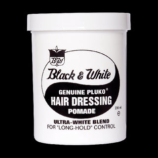 Black & White Genuine Pluko Hair Dressing Pomade 200ml