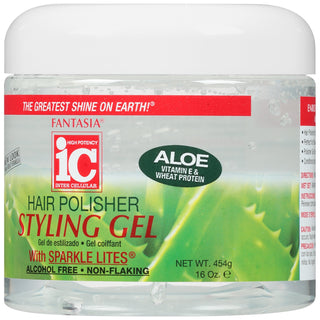 Fantasia IC Hair Polisher Styling Gel With Spark Lites -454g/16oz