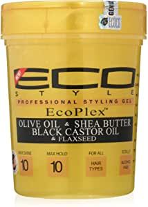 Eco Style Olive Oil & Shea Butter Black Castor Oil & Flaxseed Styling Gel 236ml/8oz