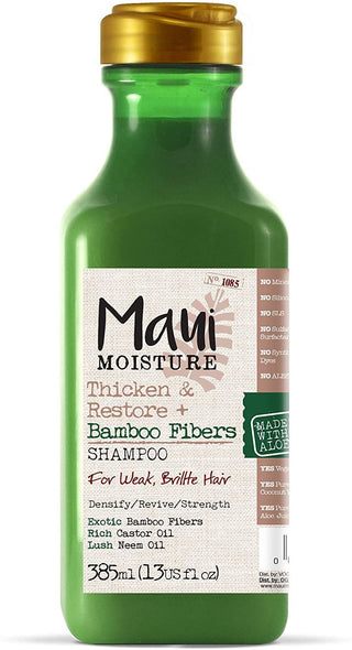 Maui Moisture Hair Care Thicken Restore Bamboo Fibers Shampoo 13fl.oz