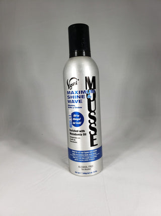 Vigorol Maximum Shine & Wave Mousse Enriched With Macadamia Oil 354 ML/12 oz.