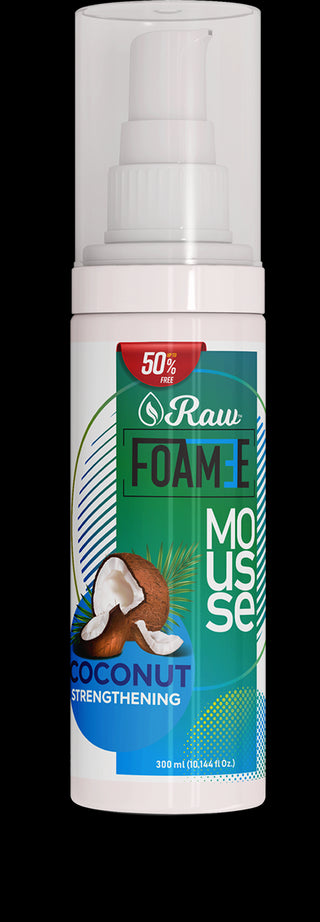 RAW Foame Mousse Coconut Strengthening-300ml/10.144 fl.oz