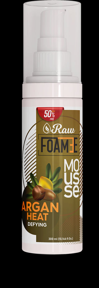 RAW Foame Mousse Argan Heat Defying-300ml/10.144 fl.oz