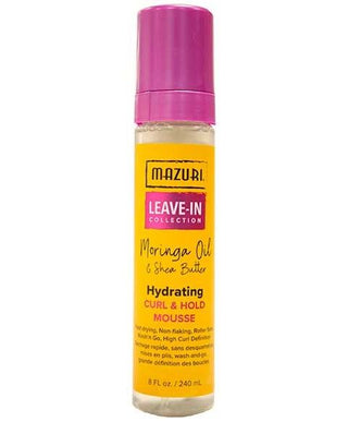 Mazuri Moringa Oil & Shea Butter Hydrating Curl & Hold Mousse-240 ml/8 fl.oz