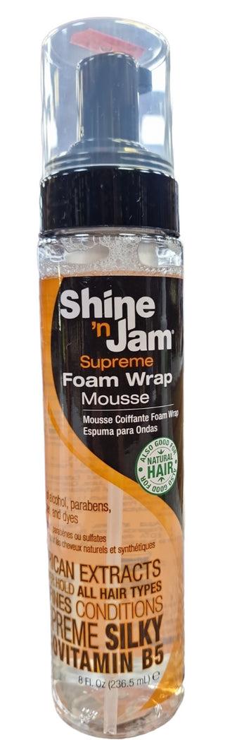 Shine 'n Jam Supreme Foam Wrap Mousse-236.5 ml/8 fl.oz