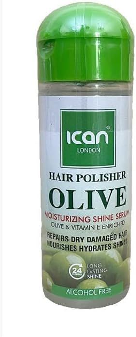 ICAN London Hair Polisher Olive Moisturizing Shine Serum - 207ml/7 fl. oz