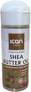 ICAN London Hair Polisher Shea Butter Oil Smoothening Hair Serum - 207ml/7 fl.oz