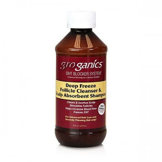 GROGANICS DEEP FREEZE FOLLICLE CLEANSER & SCALP ABSORBENT SHAMPOO 354ML/12OZ