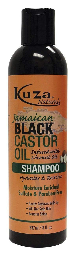 kuza naturals jamaican black castor oil shampoo 237ml/8oz