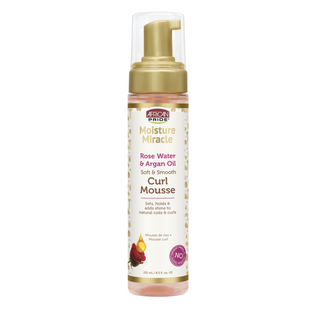 African Pride Moisture Miracle Rose Water & Argan Oil Curl Mousse 251ml/8.5oz