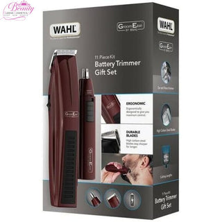 WAHL GroomEase Battery Beard & Personal Trimmer Gift Set - 11 Piece Kit