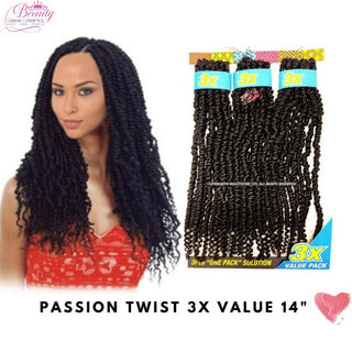 Cherish Passion Twist Crochet Hair 3x Value 14"
