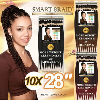 Smart Braid Pre-Stretched Synthetic Braid - 10 X 28" VALUE PACK