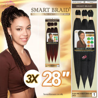 Smart Braid Pre-Stretched Synthetic Braid - 3 X 28" VALUE PACK