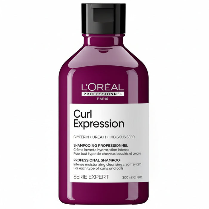 L'Oréal Curl Expression Moisturising Shampoo 300ml for curly and coily hair hydration and frizz control