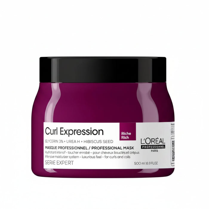 L'Oréal Professionnel Curl Expression Rich Mask 500ml for deep hydration and curl definition care