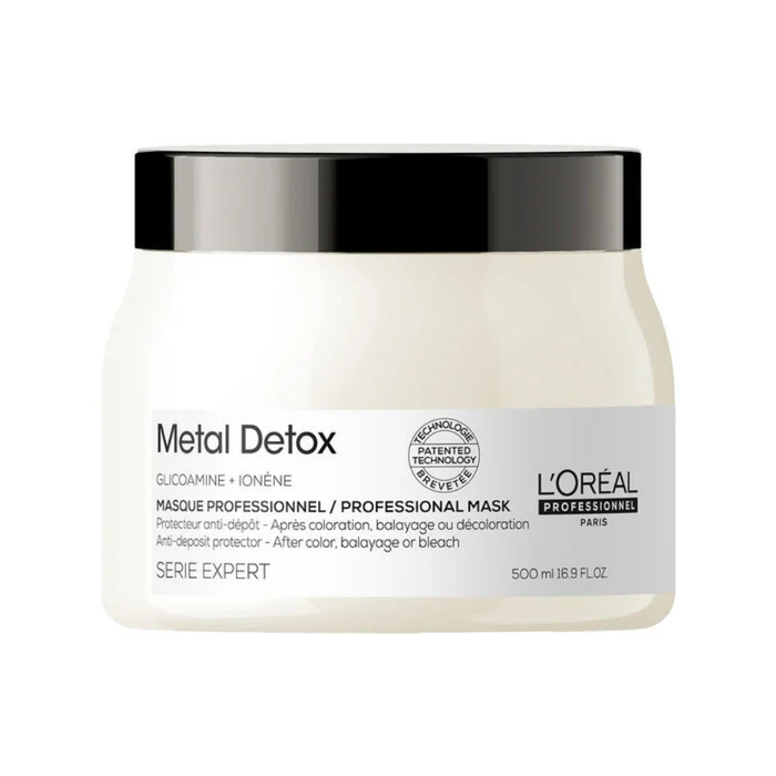 LOréal Professionnel Metal Detox Hair Mask 500ml for anti metal repair nourishment and shine