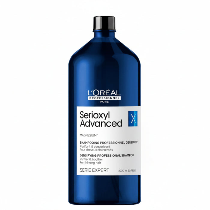 L'Oréal Serioxyl Advanced Densifying Shampoo 1500ml for thinning hair volume boost and scalp care