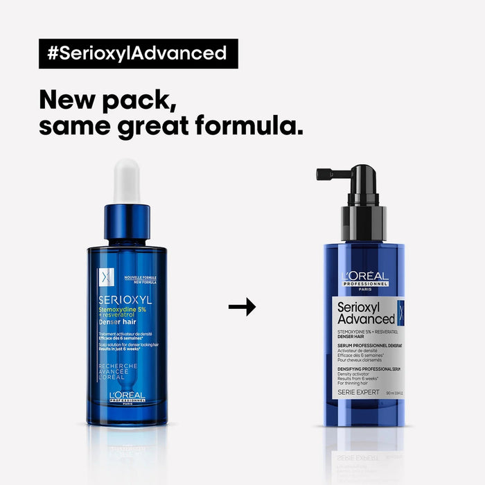 L’Oréal Professionnel Serioxyl Advanced Density Activator Hair Serum 90ml for scalp care and denser-looking hair.