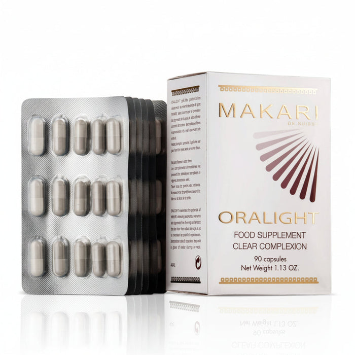 Makari oralight clear complexion supplement 90 capsules radiant skin glow supplement health
