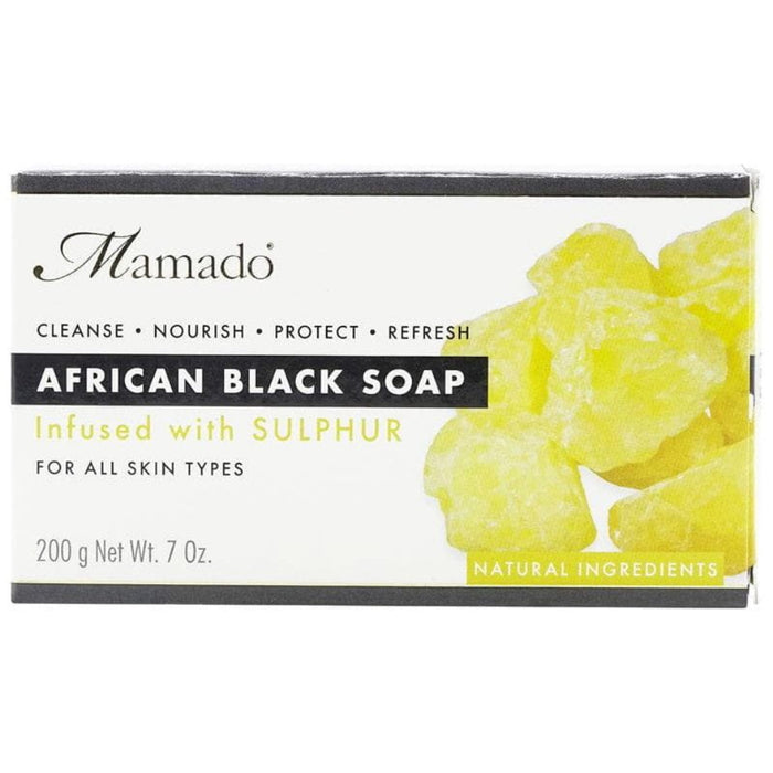 Mamado african black soap with sulphur 200g acne control deep cleansing soap for clear and healthy skin