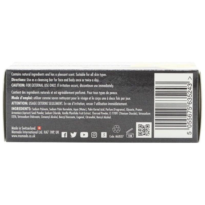Mamado african black soap with vanilla 200g gentle nourishing skin care soap for soft smooth and healthy glowing skin