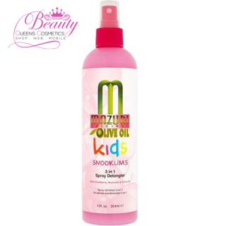 Mazuri Olive Oil Kids Snookums 3-in-1 Spray Detangler 354ml- Moisturize & Detangle