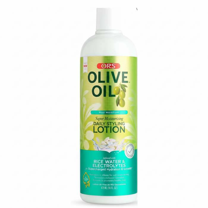 ors olive oil daily styling lotion for hydrated smooth frizz free soft shiny healthy manageable hair