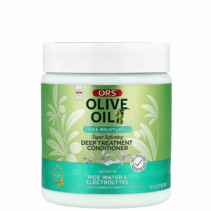 ors olive oil deep treatment conditioner for soft smooth hydrated frizz free strong healthy manageable hair