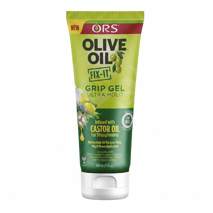 ors olive oil fix it grip gel ultra hold for sleek secure frizz free long lasting wig and hair styling
