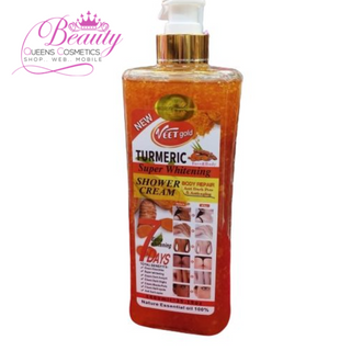 Veet Gold Turmeric Super Whitening Shower Cream 1000ml – Anti-Aging & Dark Spot Removal