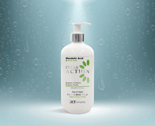 A3 Clear Action Day & Night Face & Body Milk With Mandelic Acid & Aloe Vera 400 ML/13.52 Fl.oz