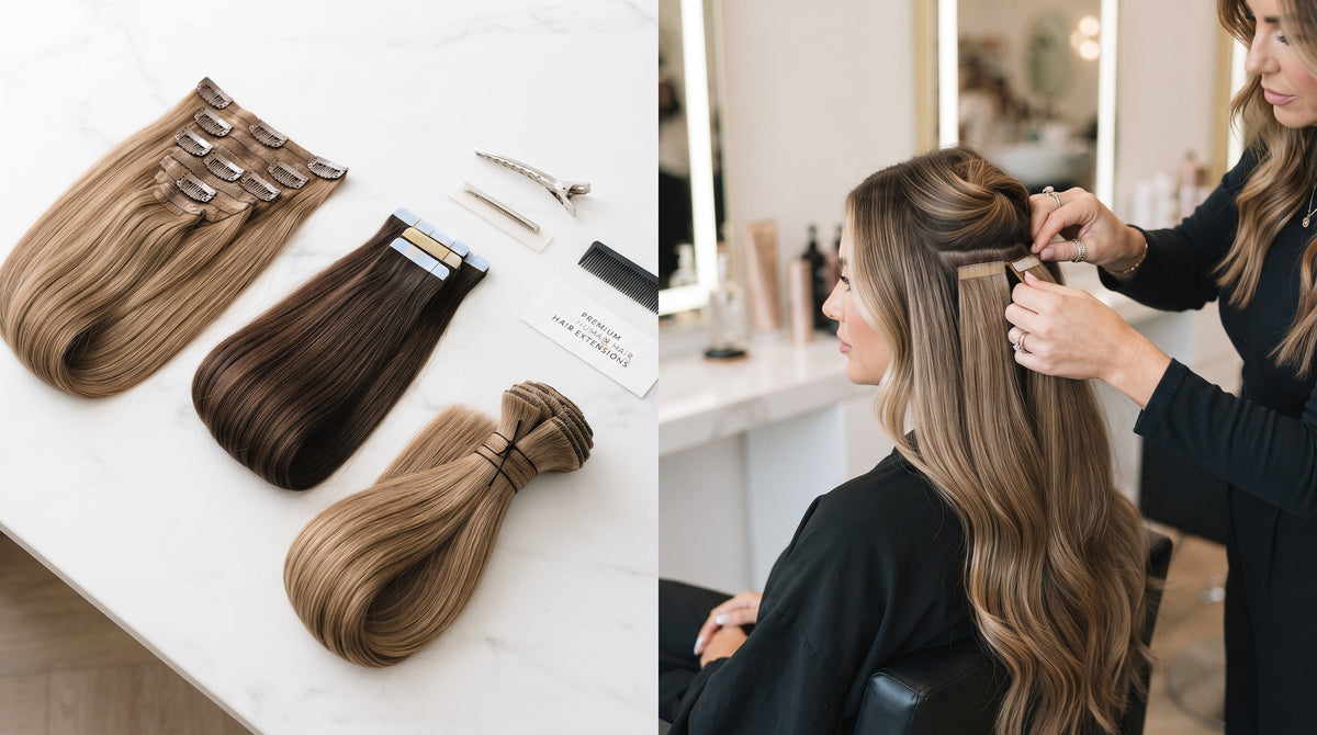 Best Hair Extensions UK | Human & Synthetic Hair Guide for Natural Look
