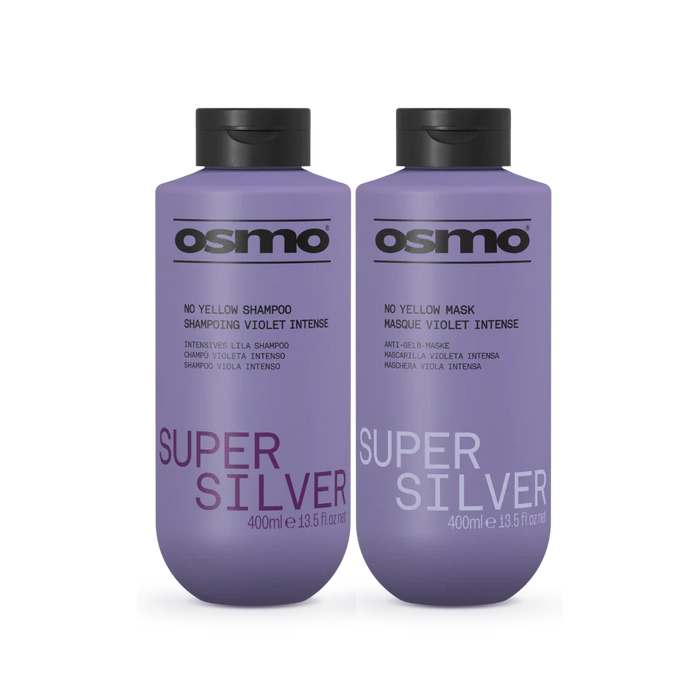 Osmo Super Silver Shampoo & Mask Duo 2x400ml | Blonde Hair Toning Set