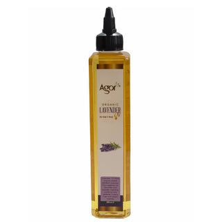 Agor Organic Lavender Oil For Hair & Body 250ml | Hair Growth, Skin Hydration & Relaxing Aromatherapy