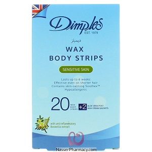 Dimples Wax Body Strips-20 Applications