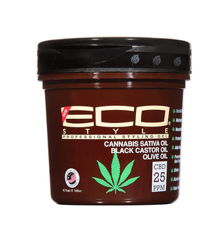 ECO STYLER CANNABIS SATIVA OIL BLACK CASTOR OIL OLIVE OIL 473ML/16OZ