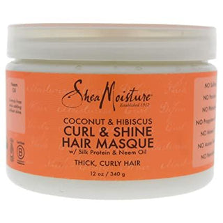 Shea Moisture Coconut & Hibiscus Curl & Shine Hair Masque 12oz/340g