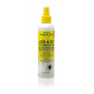 Jamaican Mango & Lime Lock & Set Styling Lotion Moringa Seed Oil manuka Honey 8oz/237ml