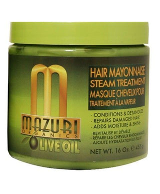 Mazuri Olive Oil Hair Mayonnaise Steam Treatment 16oz.